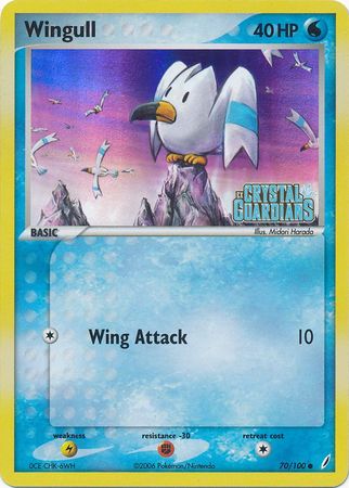 Wingull (70/100) (Stamped) [EX: Crystal Guardians] | Card Citadel