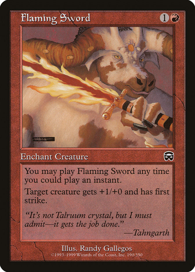 Flaming Sword [Mercadian Masques] | Card Citadel