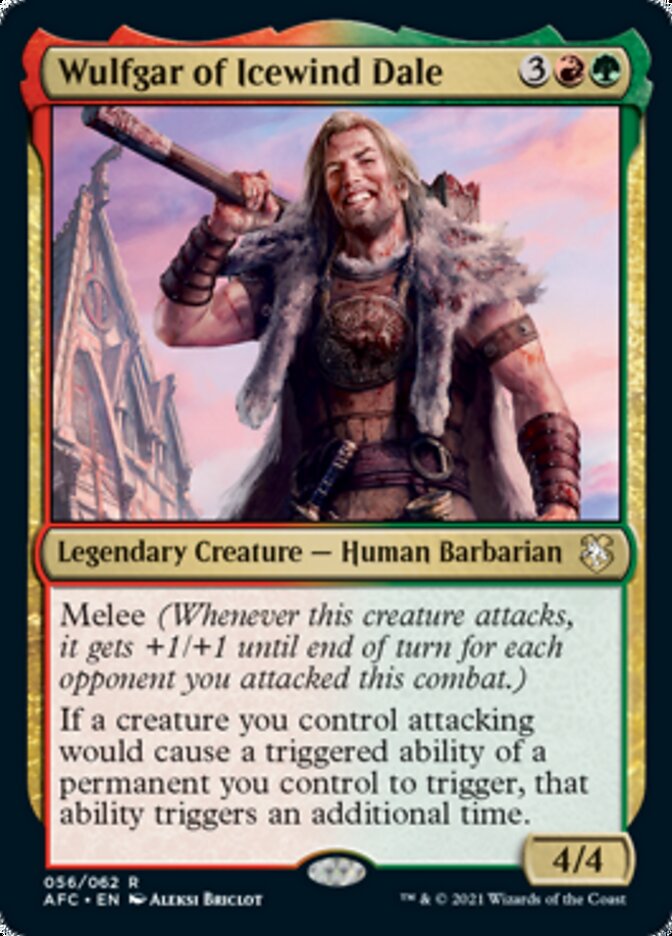 Wulfgar of Icewind Dale [Dungeons & Dragons: Adventures in the Forgotten Realms Commander] | Card Citadel