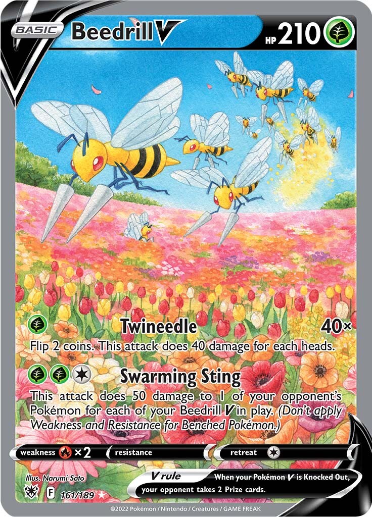 Beedrill V (161/189) [Sword & Shield: Astral Radiance] | Card Citadel