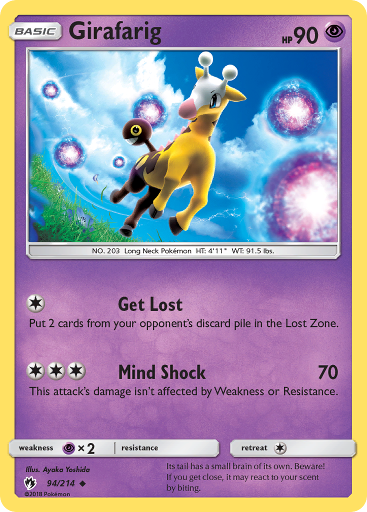 Girafarig (94/214) [Sun & Moon: Lost Thunder] | Card Citadel