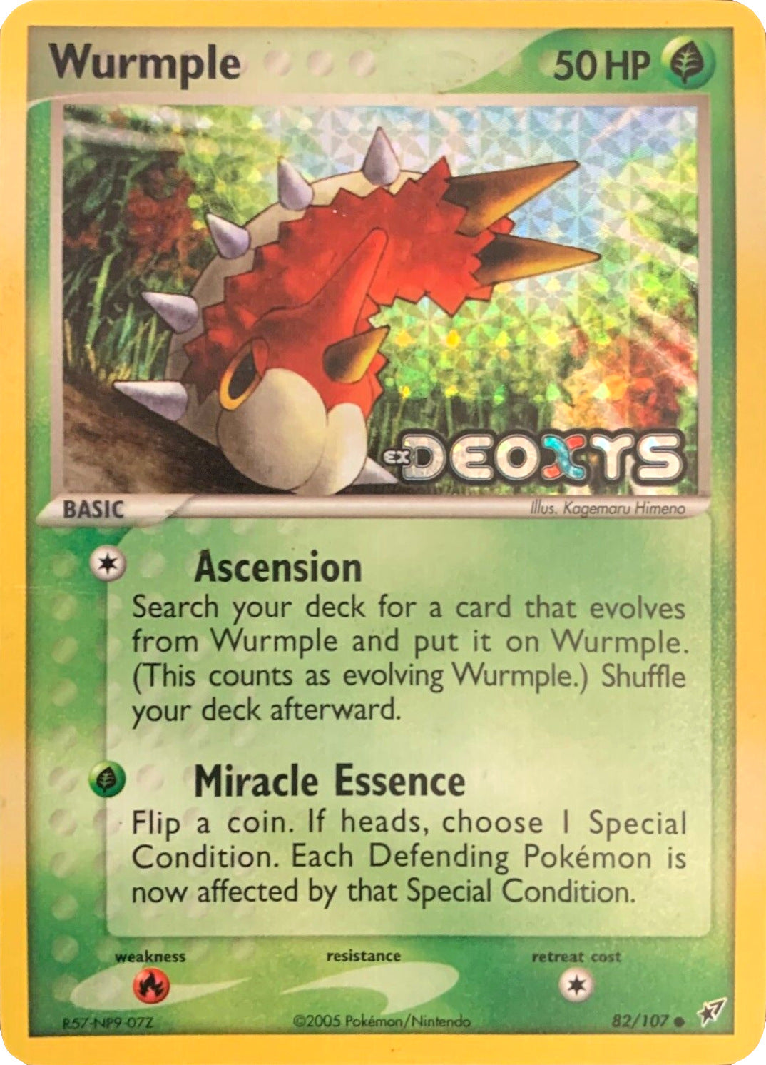 Wurmple (82/107) (Stamped) [EX: Deoxys] | Card Citadel