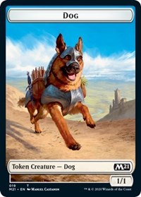 Dog // Weird Double-sided Token [Core Set 2021 Tokens] | Card Citadel