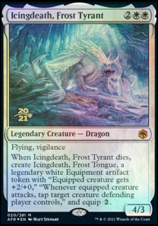 Icingdeath, Frost Tyrant [Dungeons & Dragons: Adventures in the Forgotten Realms Prerelease Promos] | Card Citadel