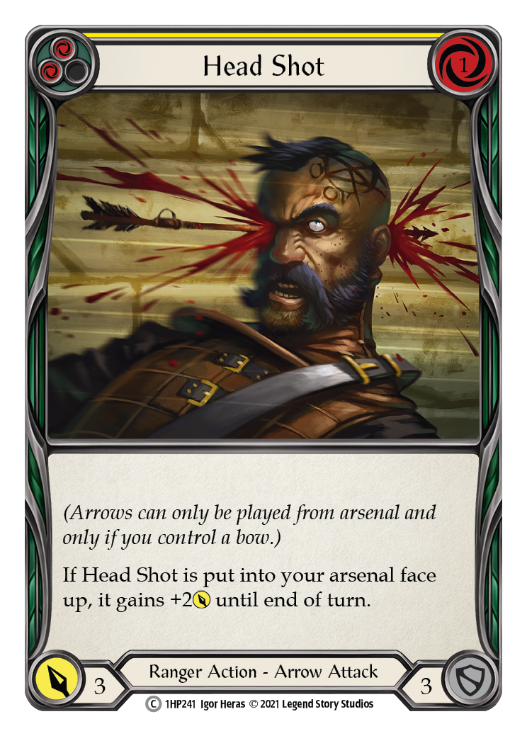Head Shot (Yellow) [1HP241] | Card Citadel