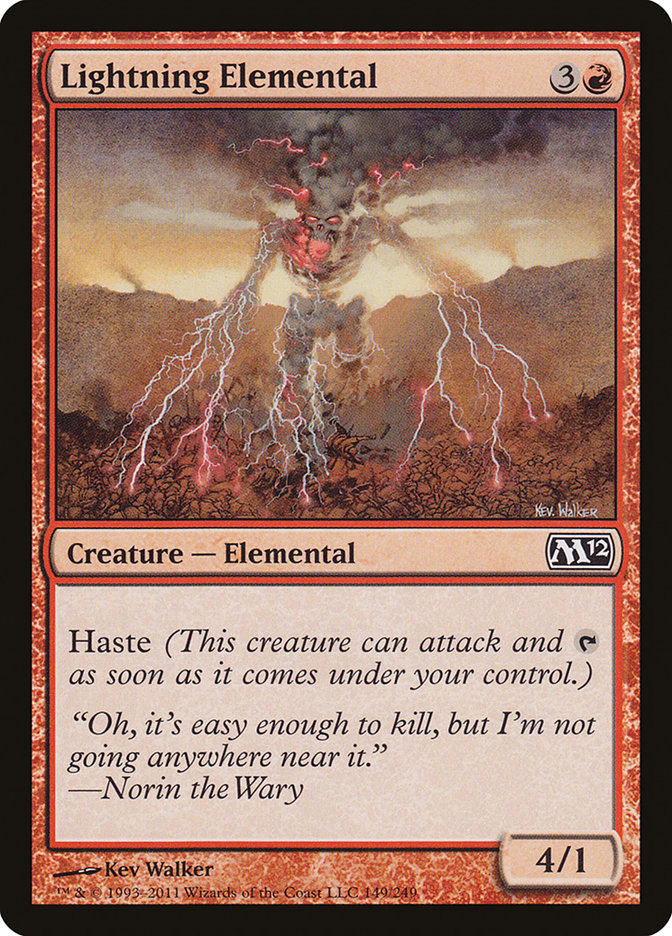 Lightning Elemental [Magic 2012] | Card Citadel