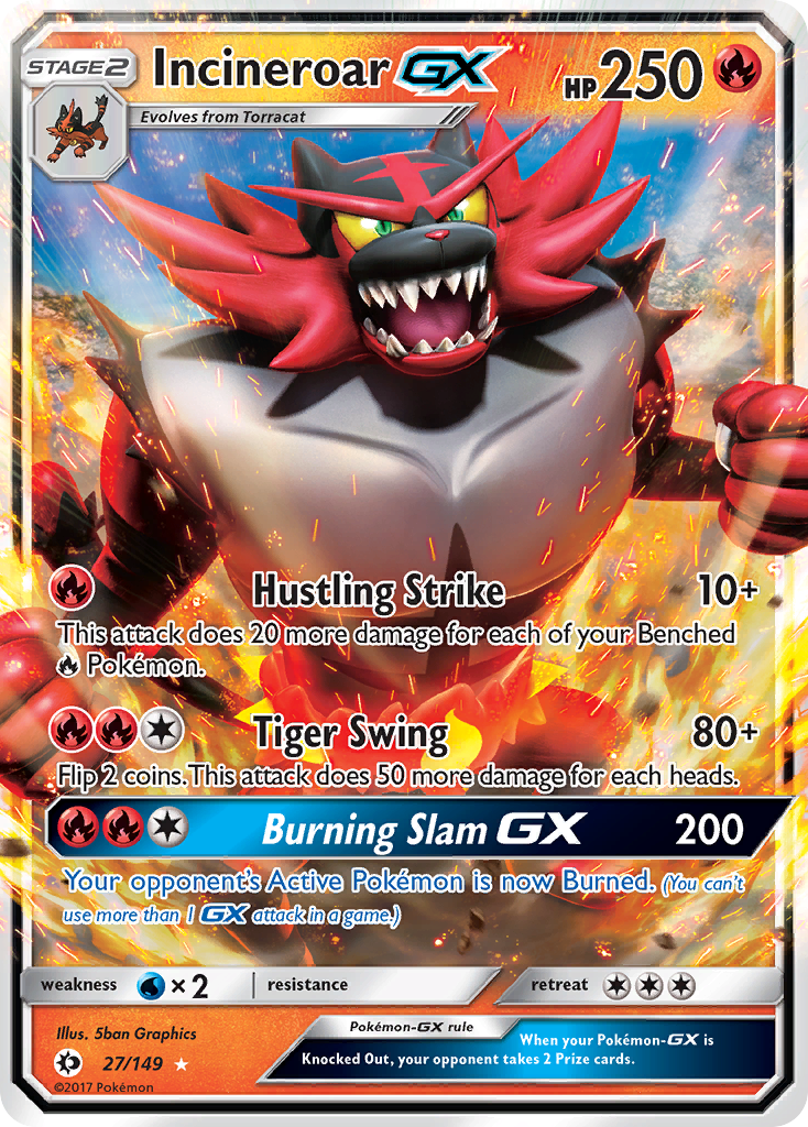 Incineroar GX (27/149) (Jumbo Card) [Sun & Moon: Base Set] | Card Citadel