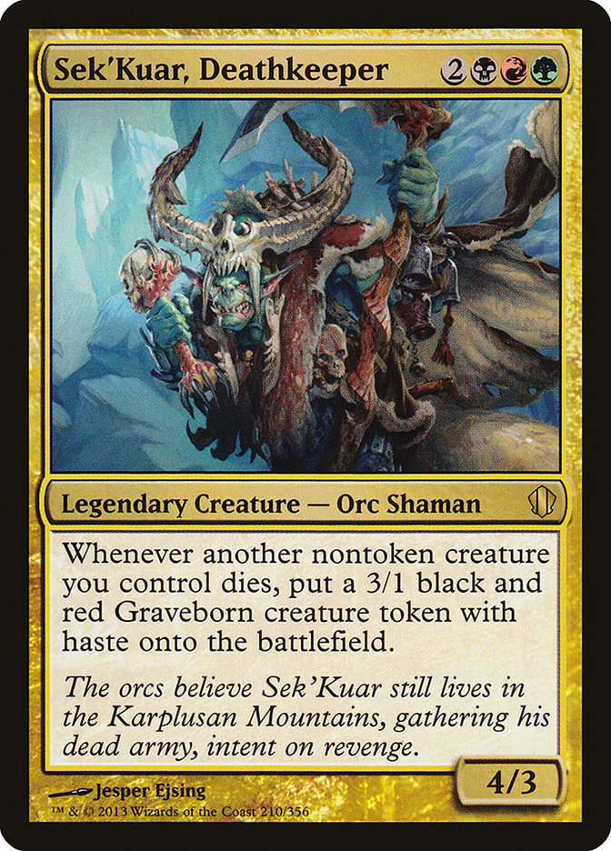 Sek'Kuar, Deathkeeper [Commander 2013] | Card Citadel