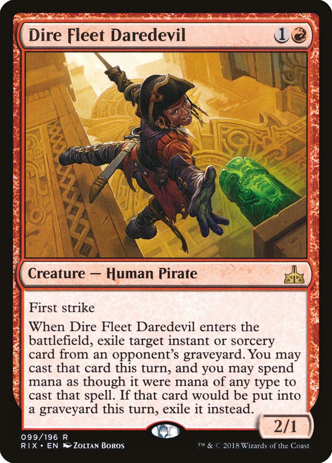 Dire Fleet Daredevil [Rivals of Ixalan] | Card Citadel