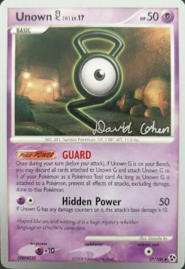 Unown G LV.17 (57/106) (Stallgon - David Cohen) [World Championships 2009] | Card Citadel