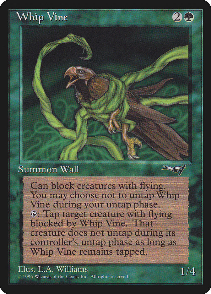 Whip Vine (Holding Bird) [Alliances] | Card Citadel