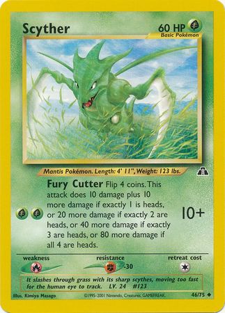Scyther (46/75) [Neo Discovery Unlimited] | Card Citadel
