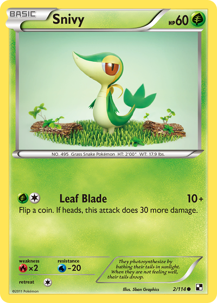 Snivy (2/114) [Black & White: Base Set] | Card Citadel