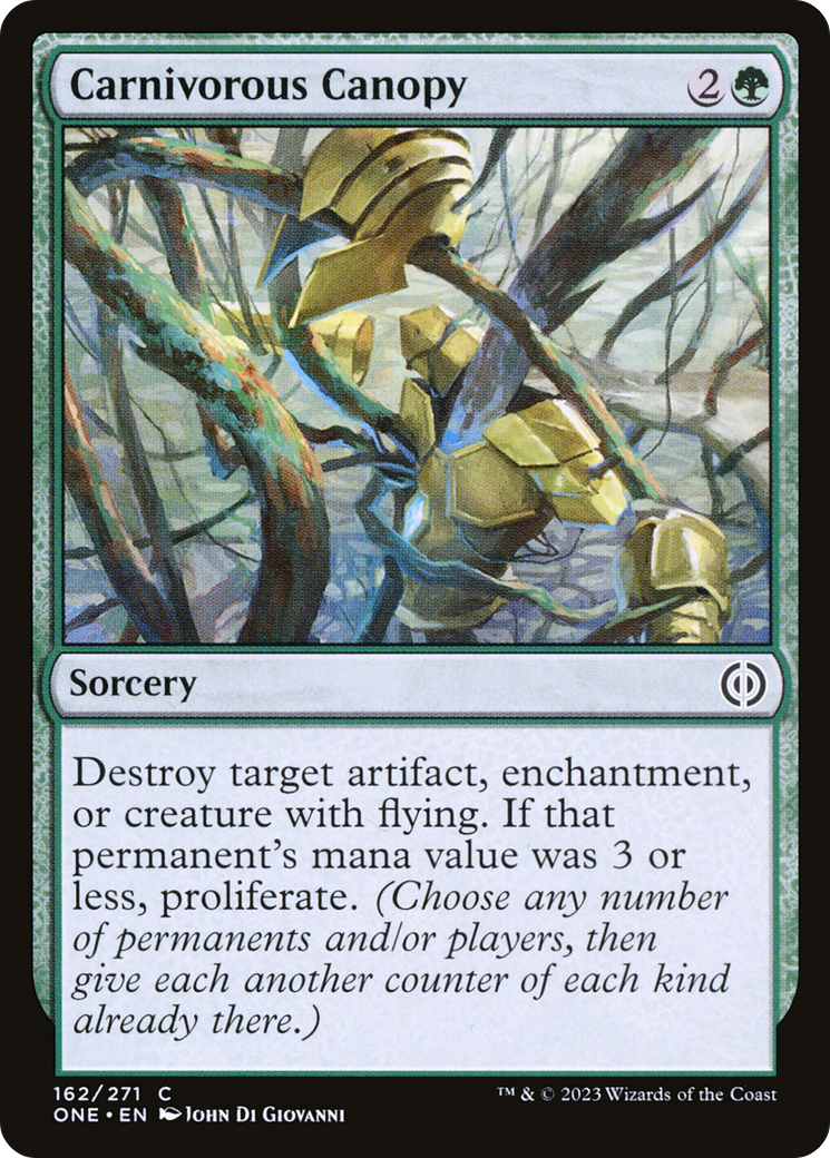 Carnivorous Canopy [Phyrexia: All Will Be One] | Card Citadel