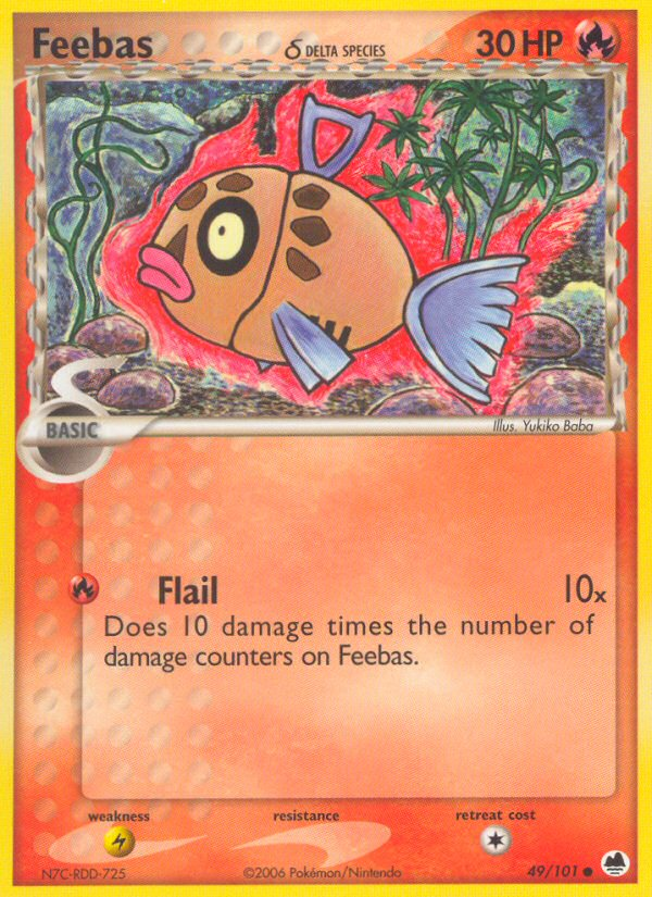 Feebas (49/101) (Delta Species) [EX: Dragon Frontiers] | Card Citadel