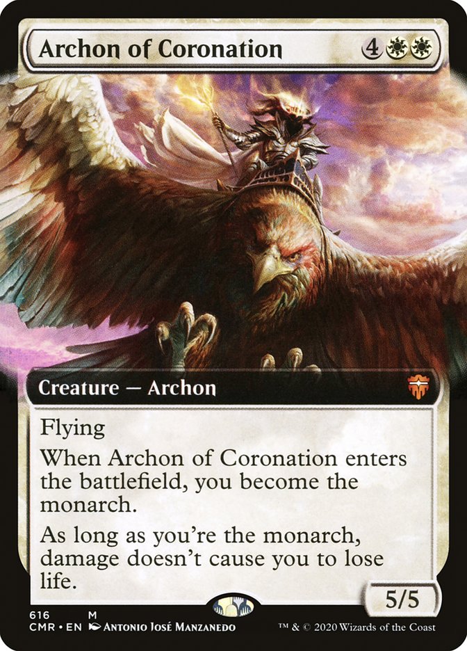 Archon of Coronation (Extended Art) [Commander Legends] | Card Citadel