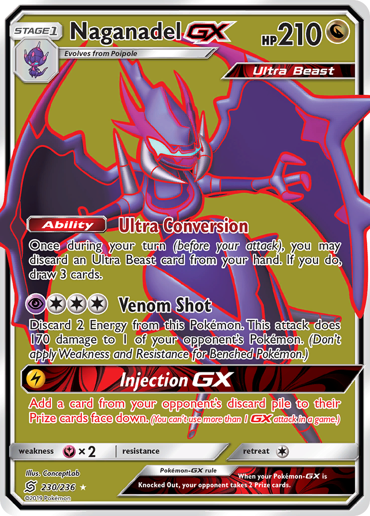 Naganadel GX (230/236) [Sun & Moon: Unified Minds] | Card Citadel