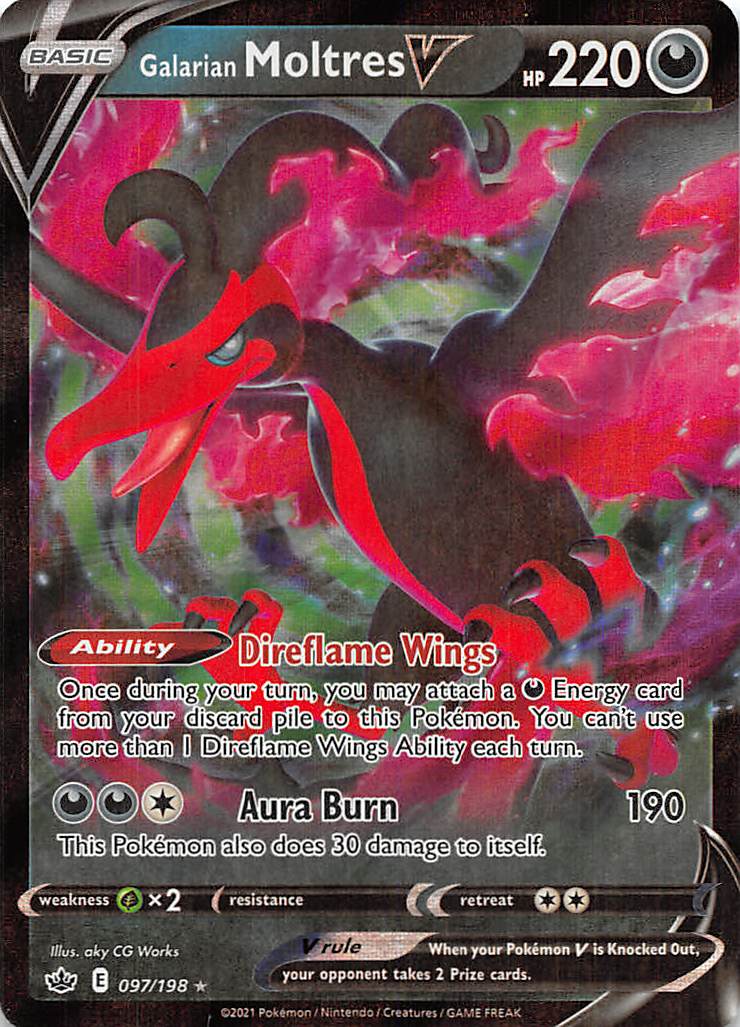 Galarian Moltres V (097/198) [Sword & Shield: Chilling Reign] | Card Citadel