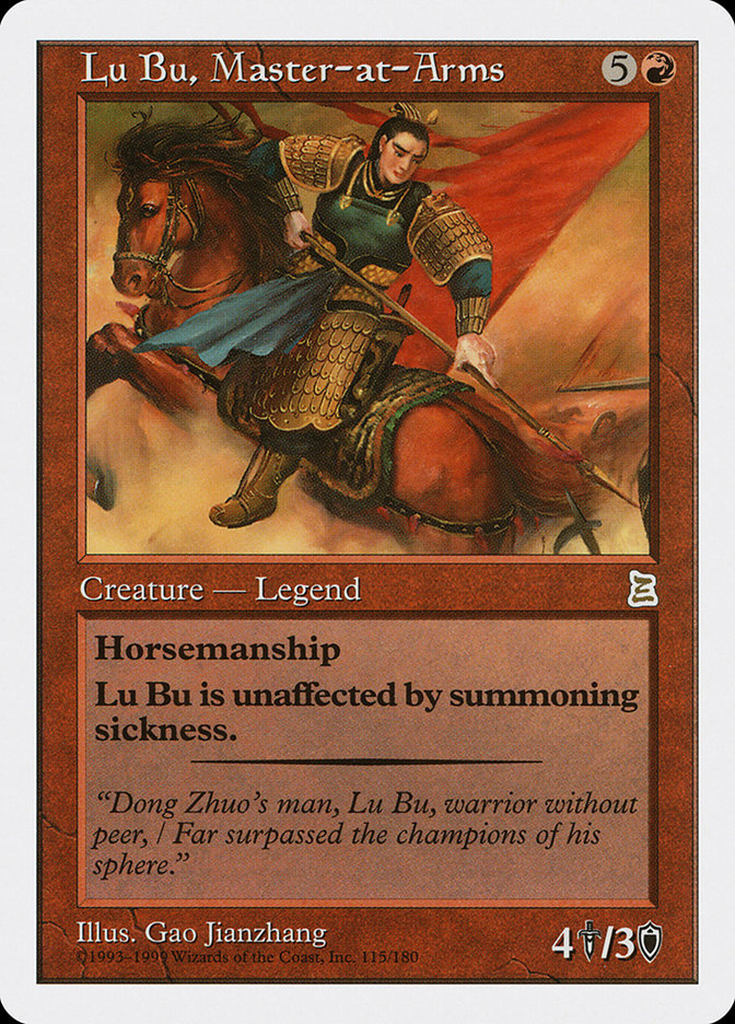 Lu Bu, Master-at-Arms [Portal Three Kingdoms] | Card Citadel