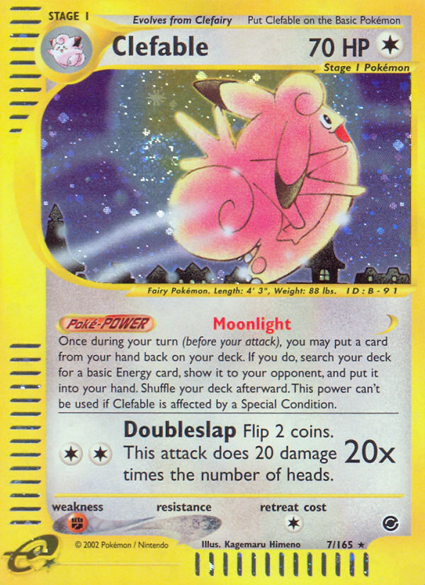 Clefable (7/165) [Expedition: Base Set] | Card Citadel