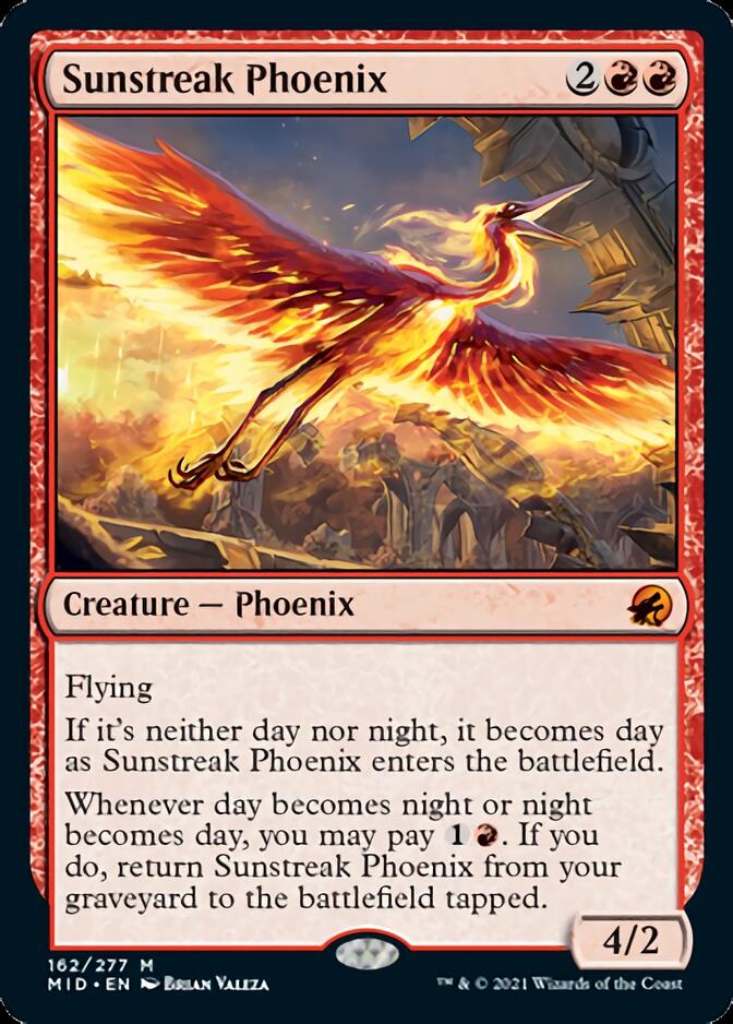 Sunstreak Phoenix [Innistrad: Midnight Hunt] | Card Citadel