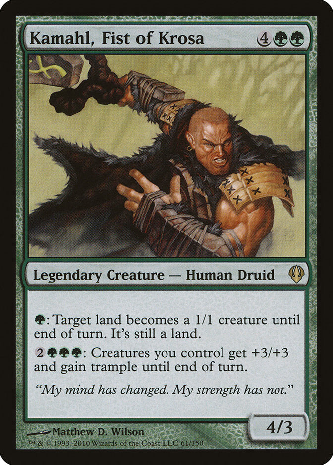 Kamahl, Fist of Krosa [Archenemy] | Card Citadel