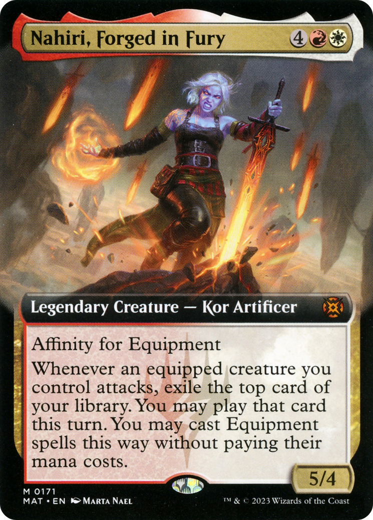 Nahiri, Forged in Fury (Extended Art) [March of the Machine: The Aftermath] | Card Citadel
