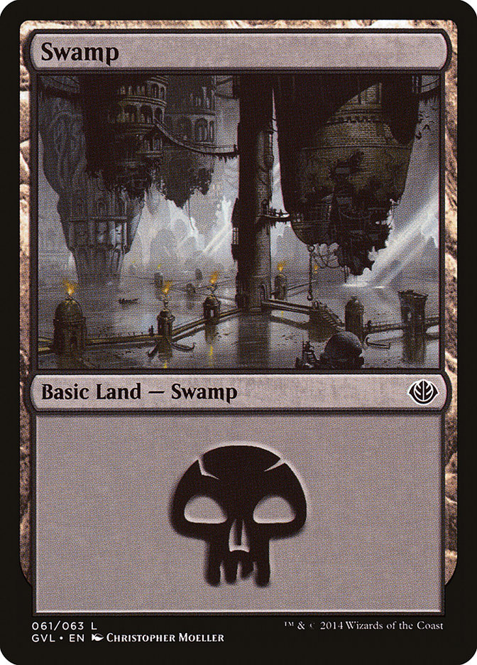 Swamp (61) (Garruk vs. Liliana) [Duel Decks Anthology] | Card Citadel