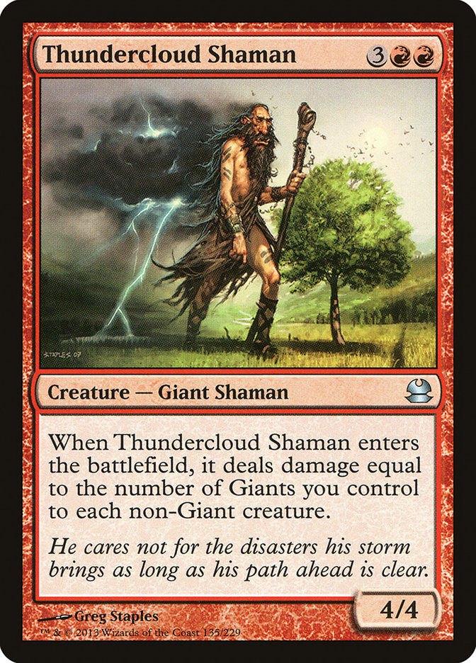 Thundercloud Shaman [Modern Masters] | Card Citadel