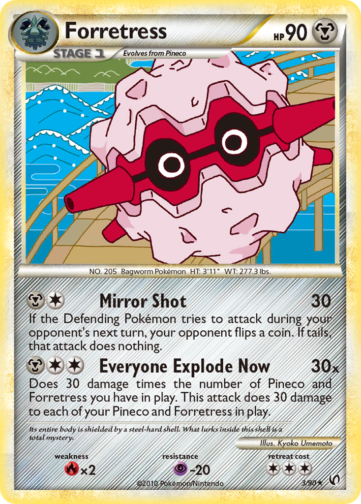 Forretress (3/90) [HeartGold & SoulSilver: Undaunted] | Card Citadel