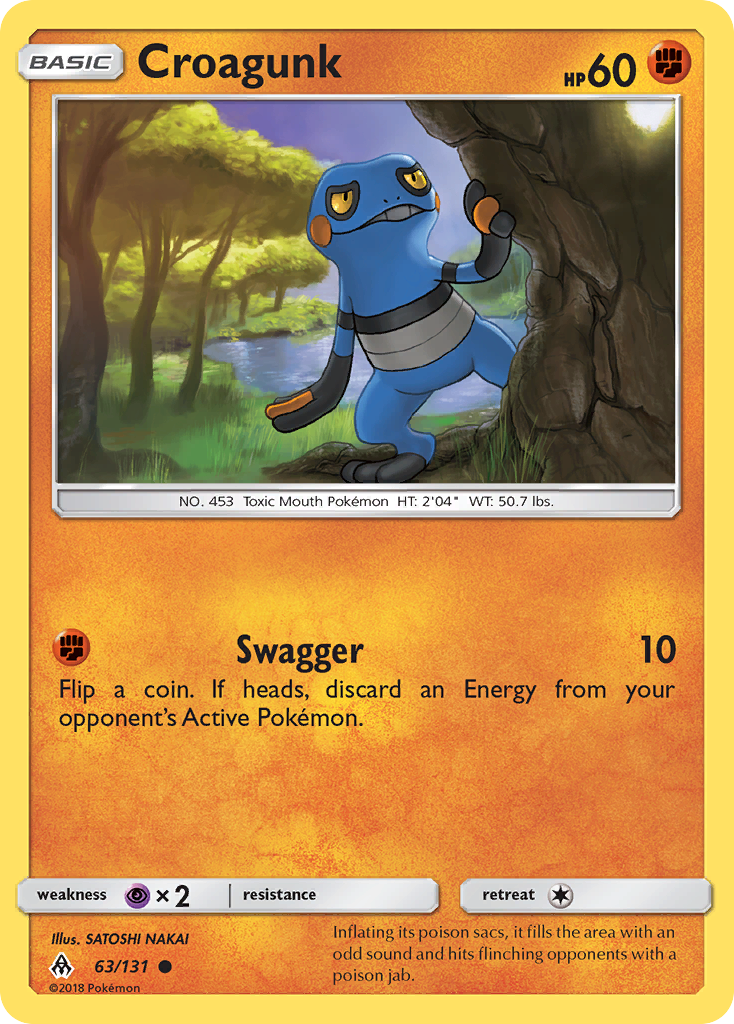 Croagunk (63/131) [Sun & Moon: Forbidden Light] | Card Citadel