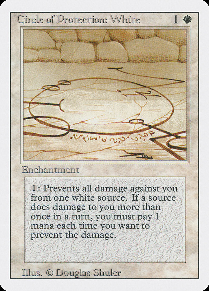 Circle of Protection: White [Revised Edition] | Card Citadel