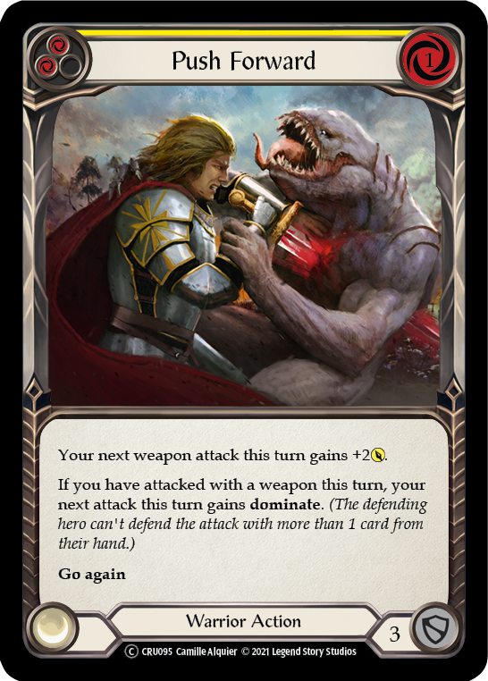 Push Forward (Yellow) [CRU095] Unlimited Normal | Card Citadel