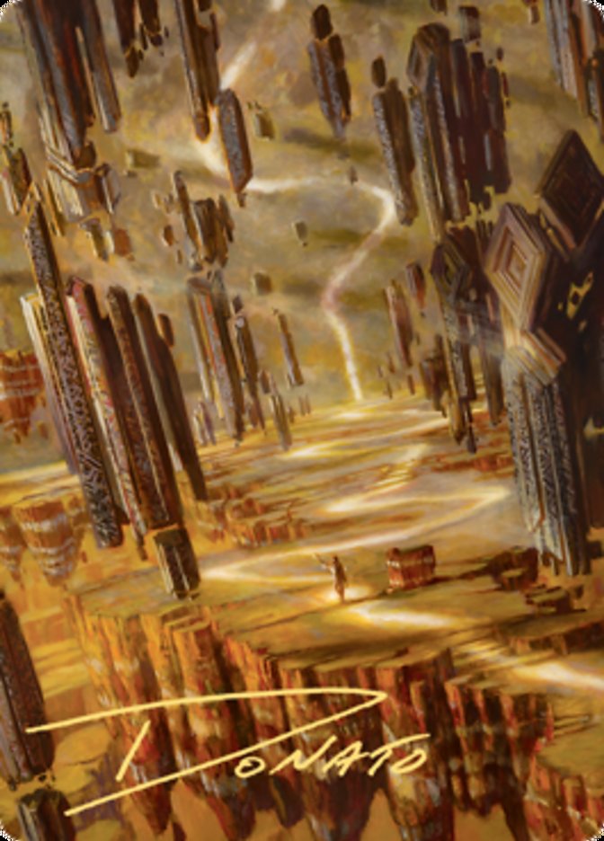 Brightclimb Pathway Art Card (Gold-Stamped Signature) [Zendikar Rising Art Series] | Card Citadel