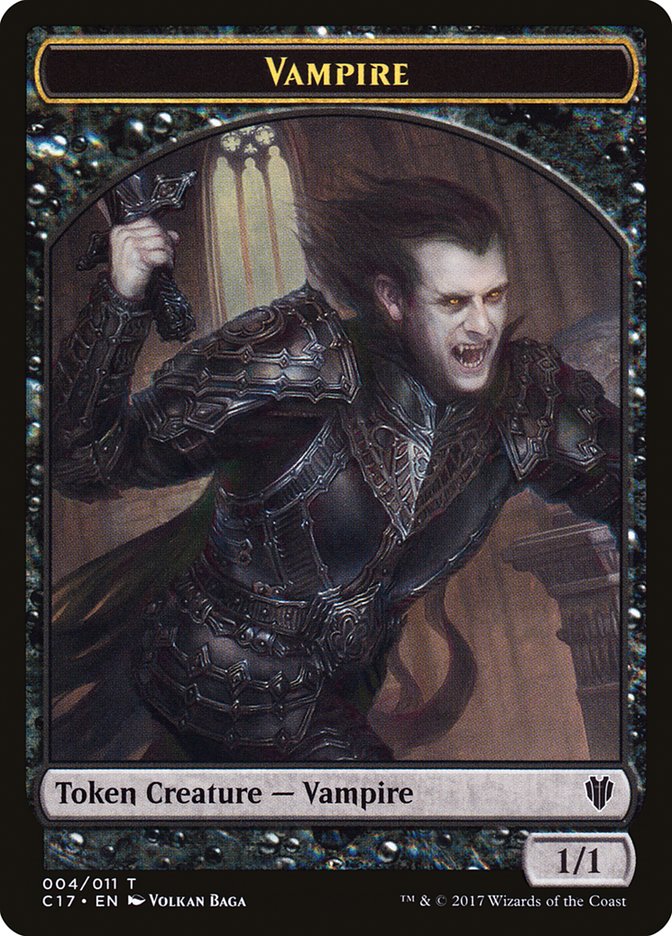 Eldrazi Spawn // Vampire Double-sided Token [Commander 2017 Tokens] | Card Citadel