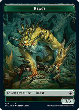 Beast // Beast Double-Sided Token [Starter Commander Decks] | Card Citadel