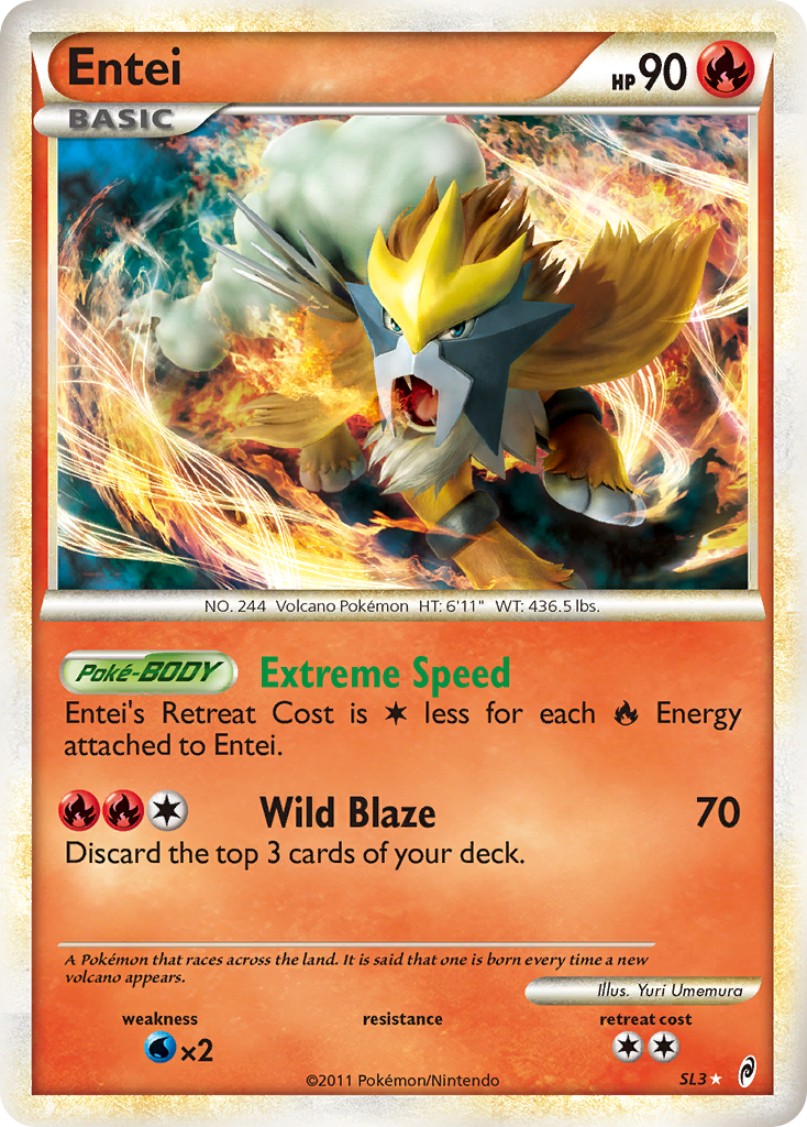 Entei (SL3) [HeartGold & SoulSilver: Call of Legends] | Card Citadel