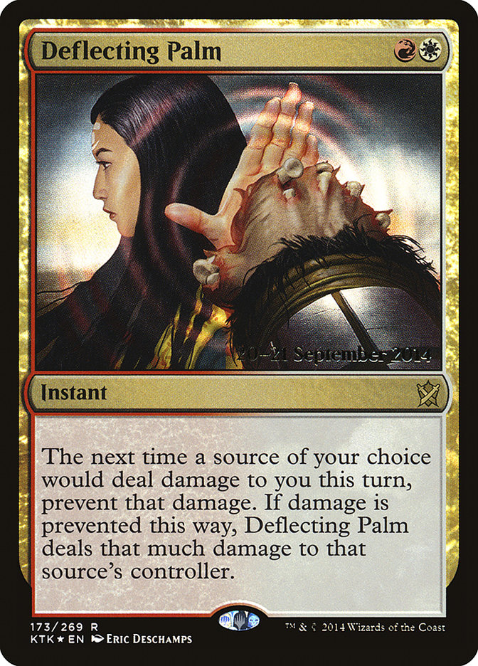 Deflecting Palm  [Khans of Tarkir Prerelease Promos] | Card Citadel