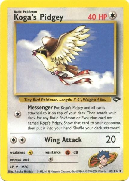 Koga's Pidgey (49/132) [Gym Challenge Unlimited] | Card Citadel