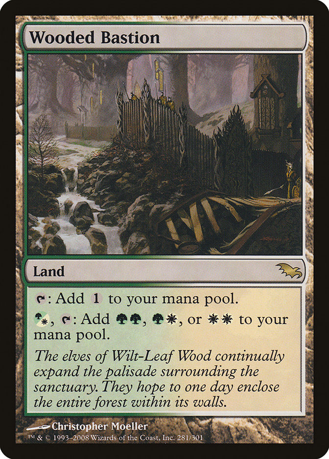 Wooded Bastion [Shadowmoor] | Card Citadel