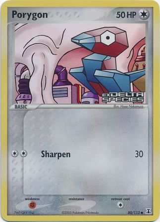 Porygon (80/113) (Stamped) [EX: Delta Species] | Card Citadel