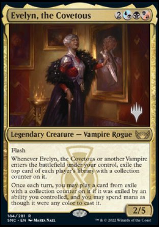Evelyn, the Covetous (Promo Pack) [Streets of New Capenna Promos] | Card Citadel