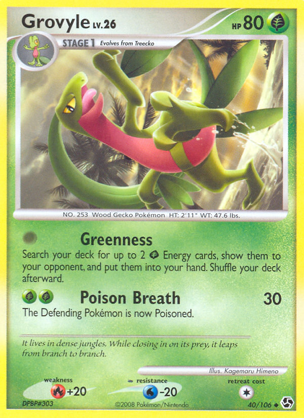 Grovyle (40/106) [Diamond & Pearl: Great Encounters] | Card Citadel