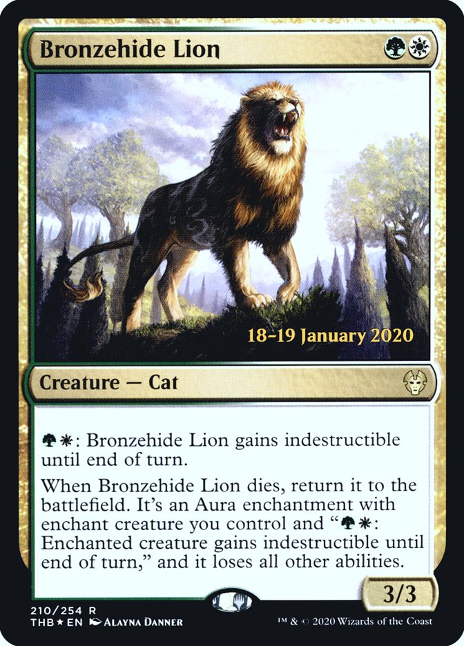 Bronzehide Lion [Theros Beyond Death Prerelease Promos] | Card Citadel