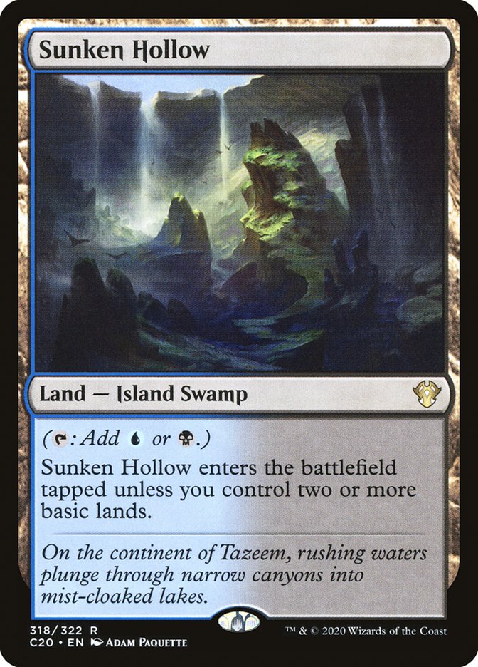 Sunken Hollow [Commander 2020] | Card Citadel