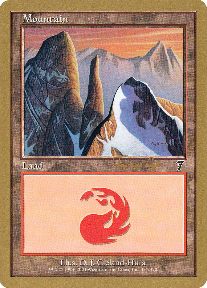 Mountain (337) (Tom van de Logt) [World Championship Decks 2001] | Card Citadel