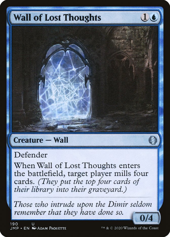 Wall of Lost Thoughts [Jumpstart] | Card Citadel