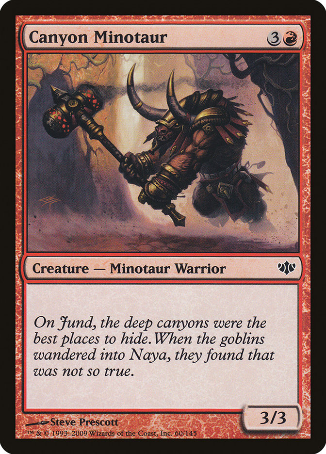 Canyon Minotaur [Conflux] | Card Citadel