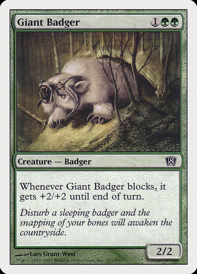 Giant Badger [Eighth Edition] | Card Citadel