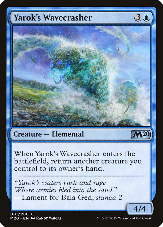 Yarok's Wavecrasher [Core Set 2020] | Card Citadel
